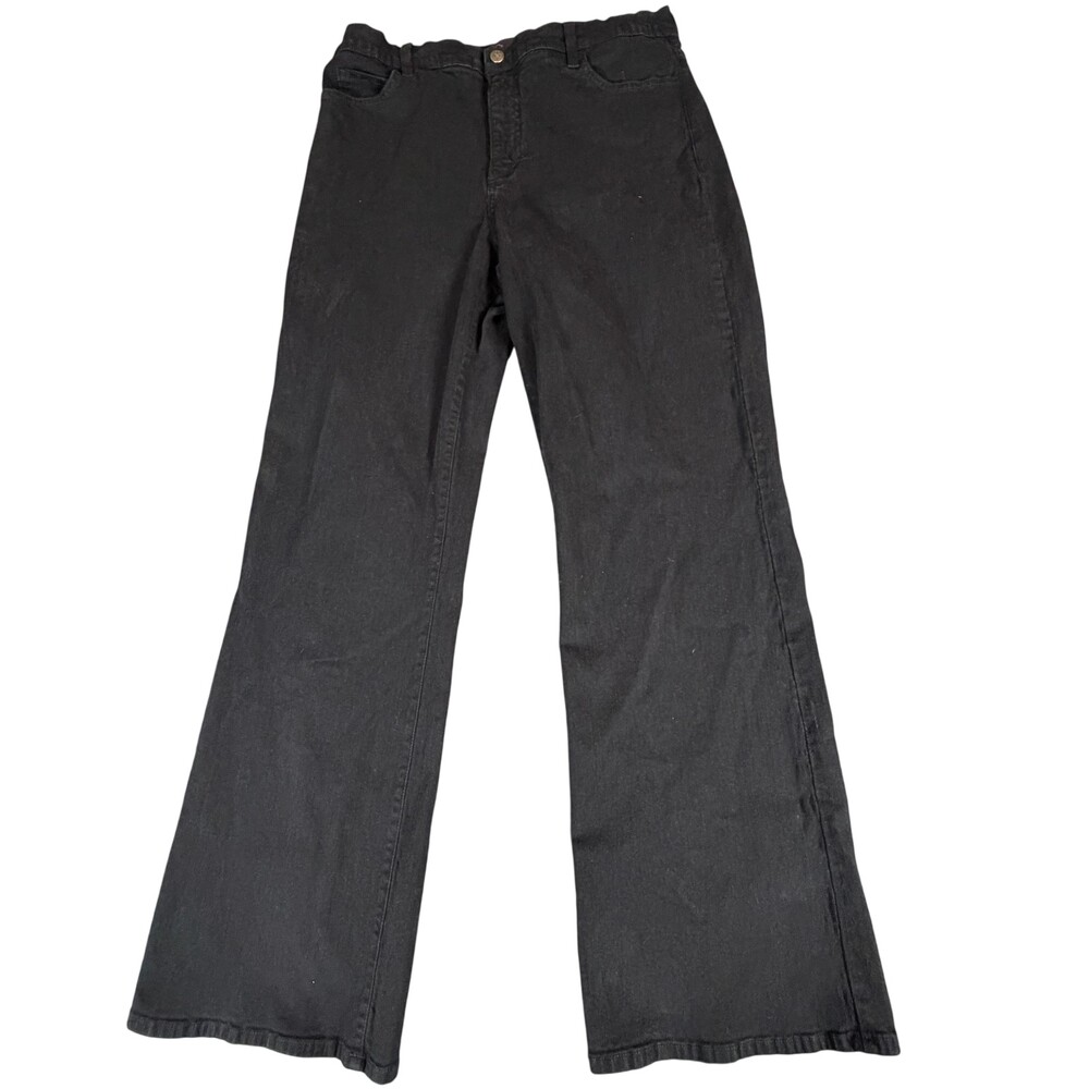 Not Your Daughter's Jeans Womens 14W (34x32) Black Bootcut Stretch Denim USA